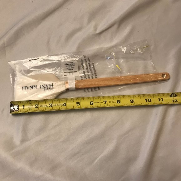 Happy Hanukkah Spatula THRESHOLD Silicone with Wooden Handle NEW - Picture 3 of 8